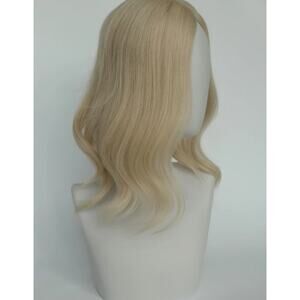 Aspen | Human Hair Topper Silk Base in 6x6.5 Inch- Platinum Blonde